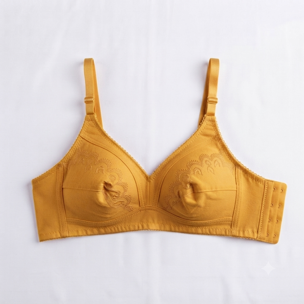 Nudra Cotton Embroidered Everyday Bra Bundle styled view - Nudra Pakistan