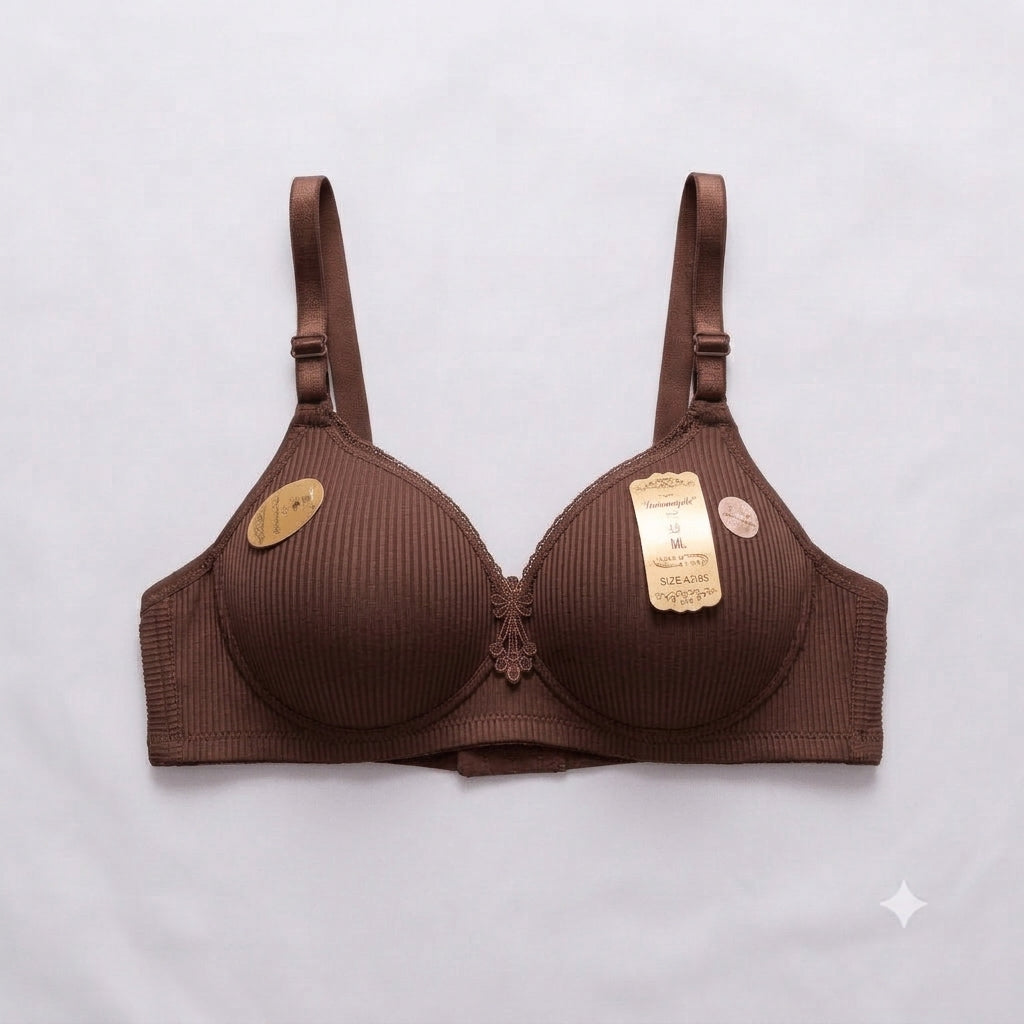 Lanmengshu Elegant Line Padded Bra D Cup — Wired