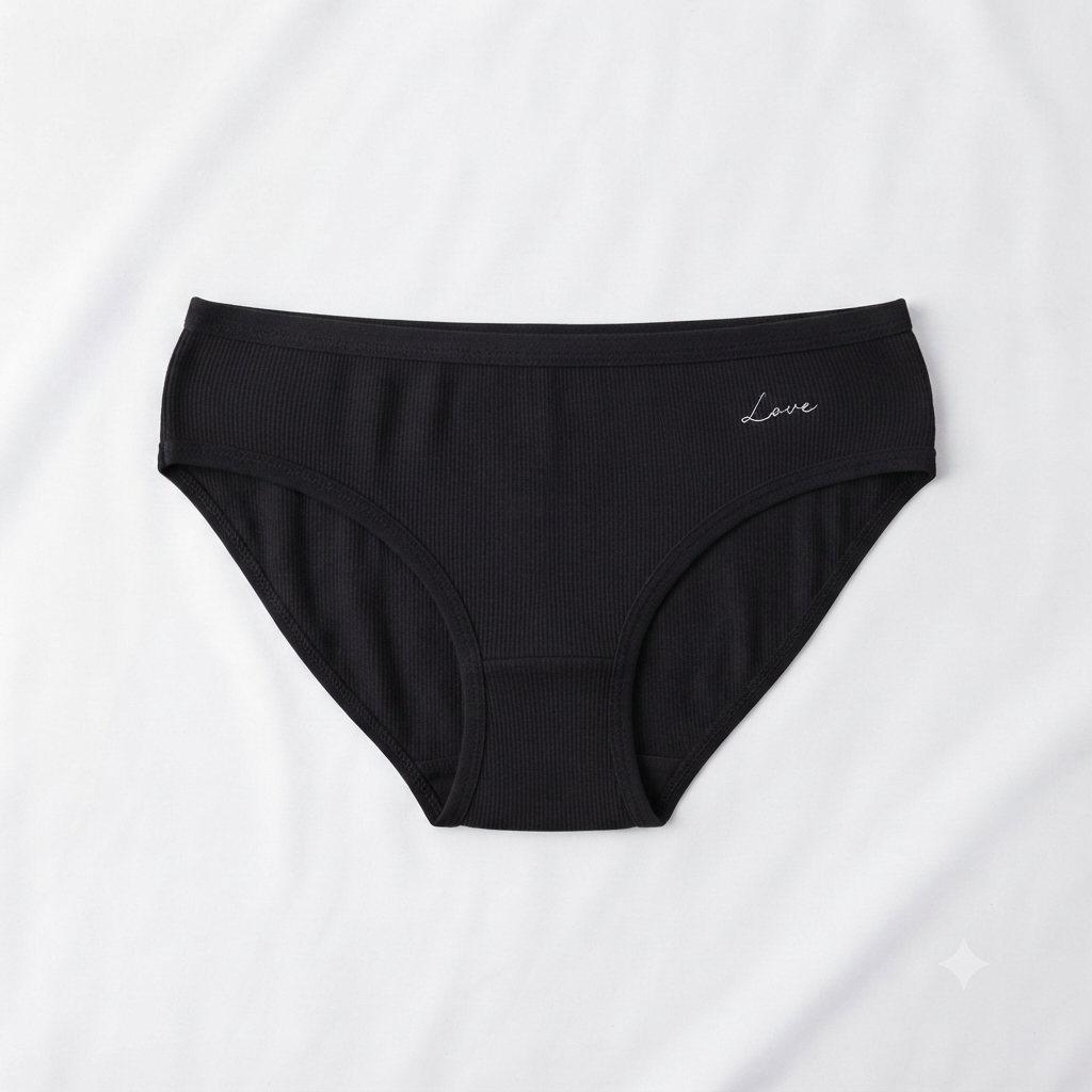 Nudra Ribbed Cotton Brief Bundle dark colors styled view - Nudra Pakistan