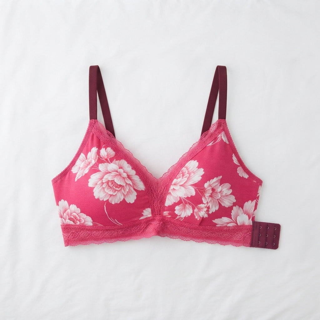 Nudra Floral Print Jarsi Bra Bundle packaging - Nudra Pakistan