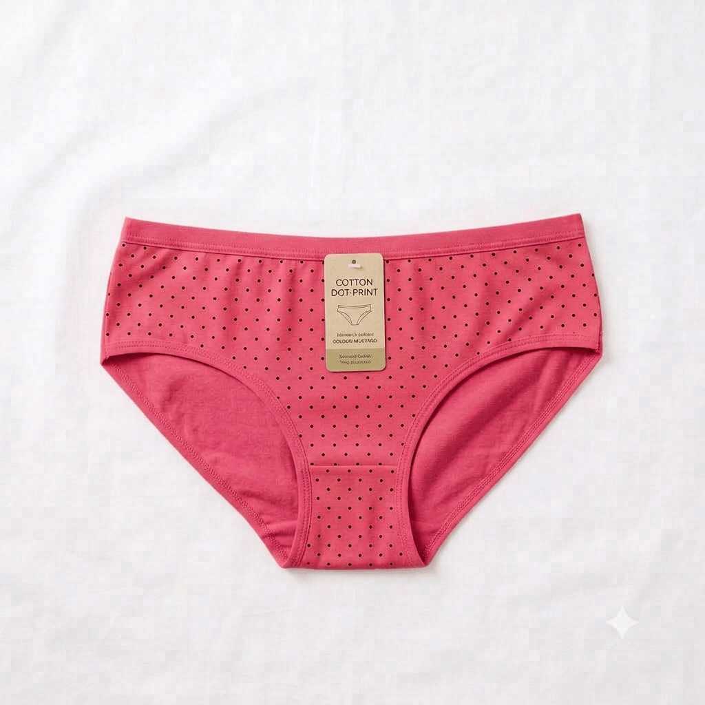 China Dot Design Curve & Comfort Cotton Briefs