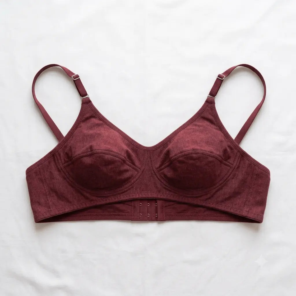 Two Shades Orient Capri Cotton Full-Coverage Bra — Adjustable Straps