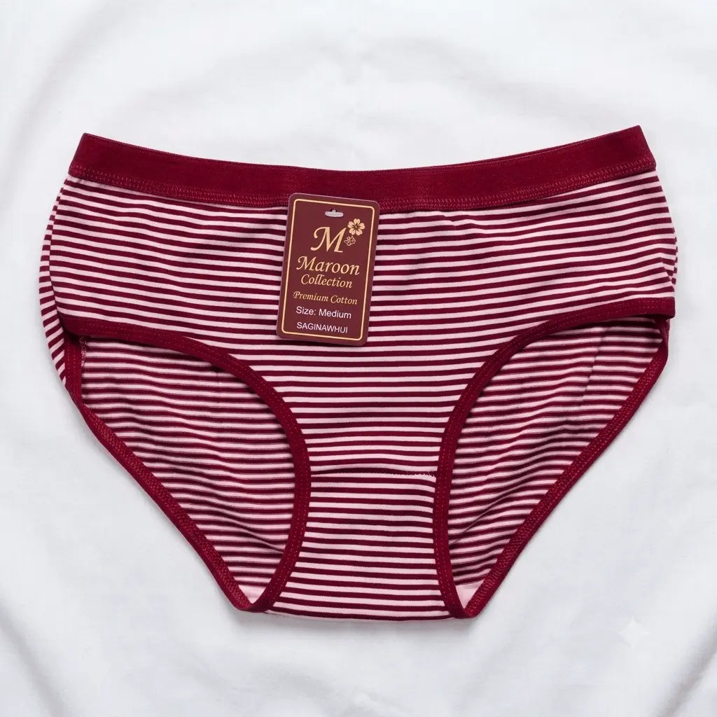 Yingyuya Striped Cotton Panties