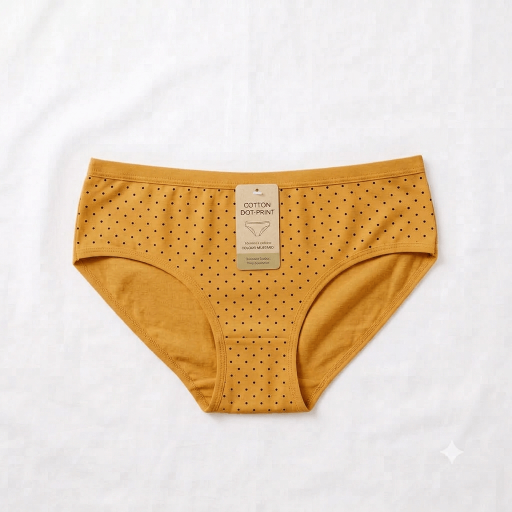 China Dot Design Curve & Comfort Cotton Briefs