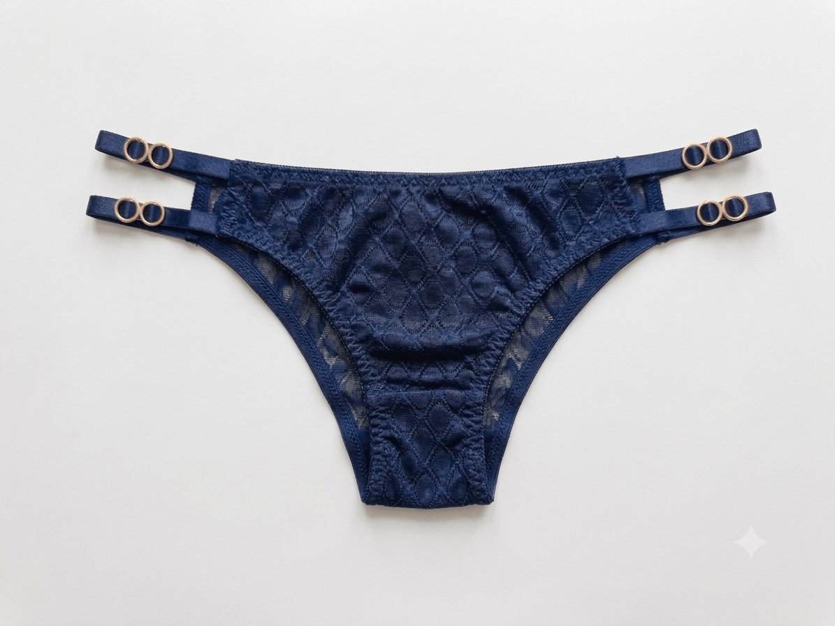 Aosi Rose Floral Lace Panty — Side Detail Briefs