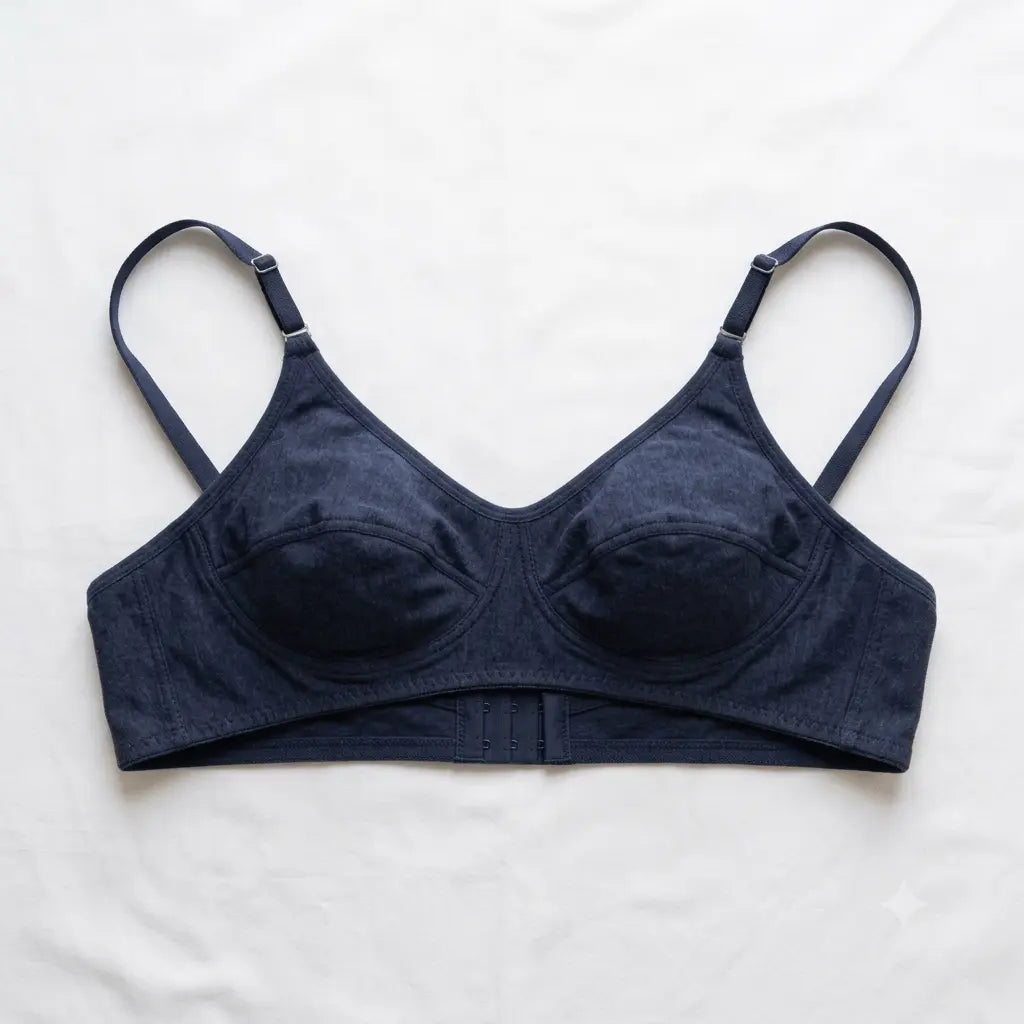Two Shades Orient Capri Cotton Full-Coverage Bra — Adjustable Straps