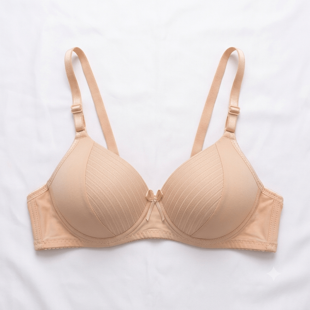Nudra Padded Wireless Comfort Bra — Seamless T-Shirt Bra