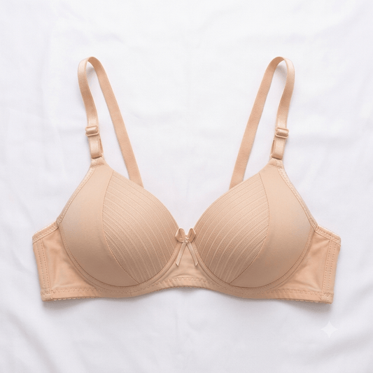 Nudra Padded Wireless Comfort Bra — Seamless T-Shirt Bra
