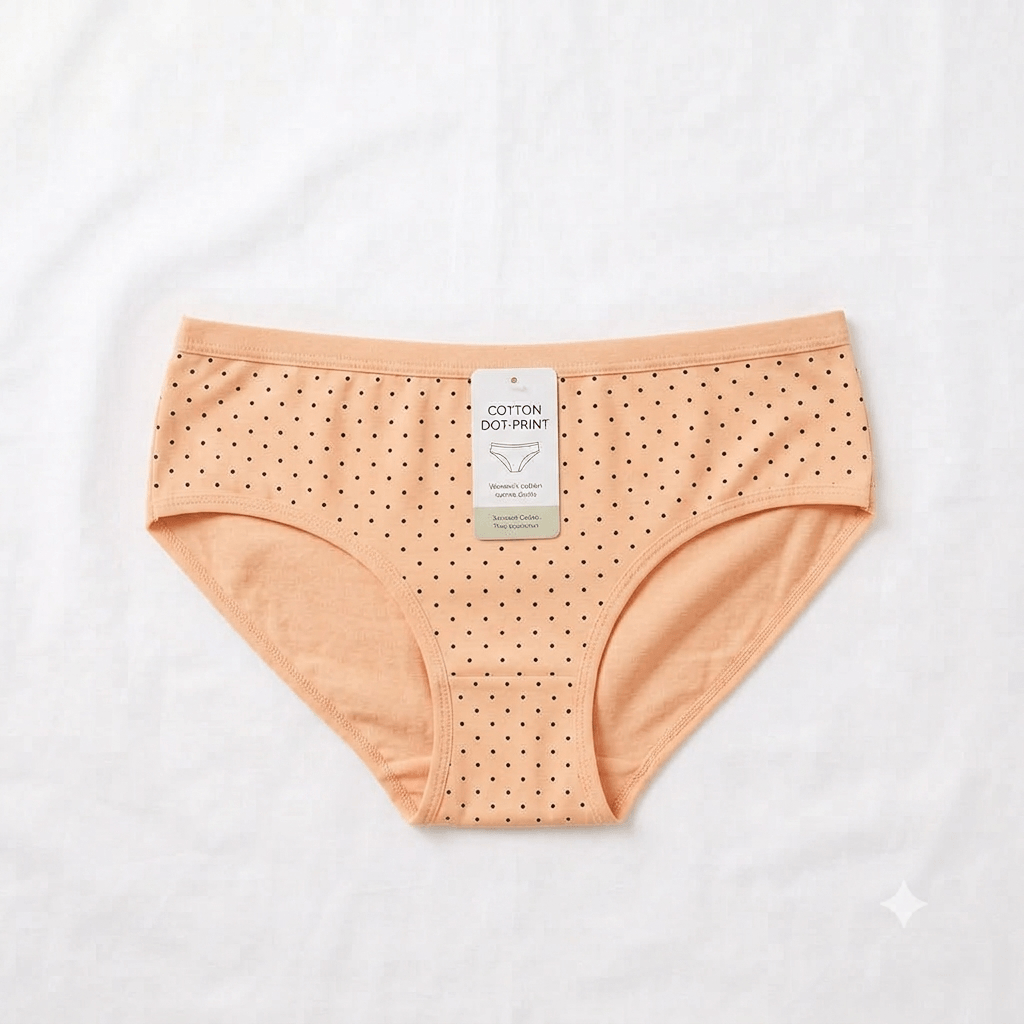 China Dot Design Curve & Comfort Cotton Briefs