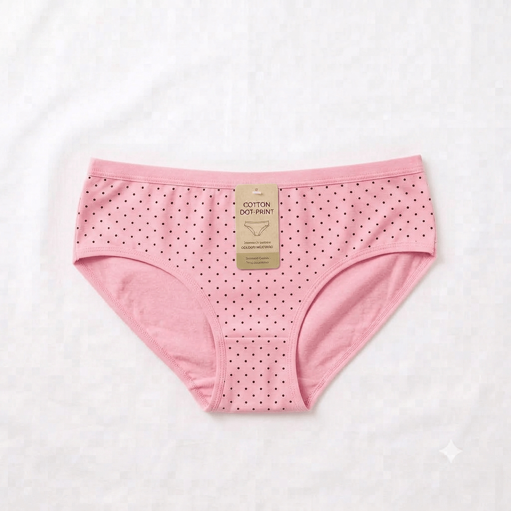 China Dot Design Curve & Comfort Cotton Briefs