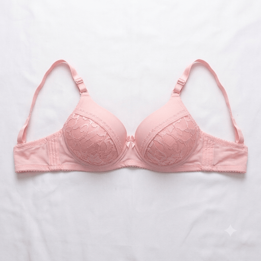 DAIYIQI Floral Lace Push-Up Bra — Wired