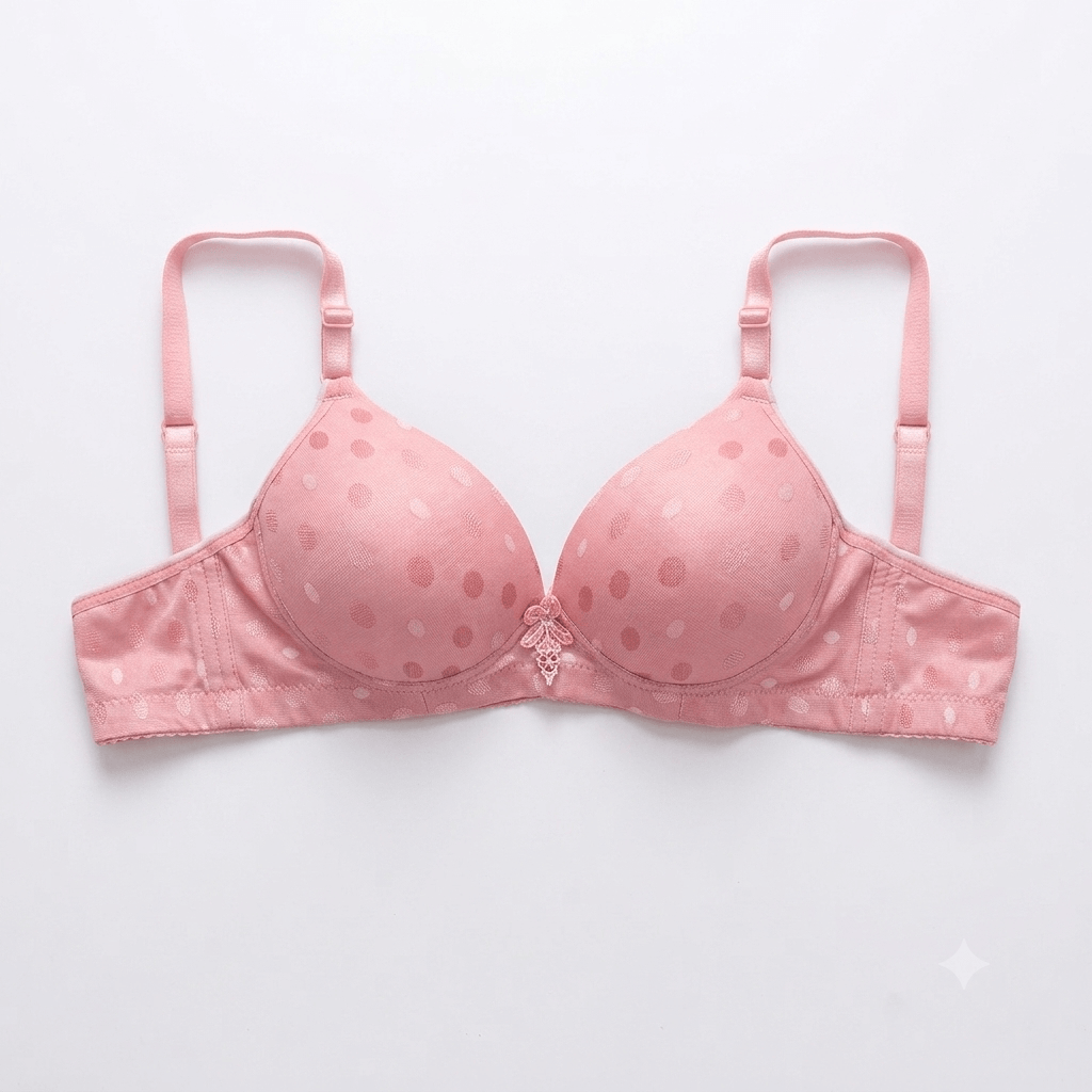 Hanjin Double Padded Polka Dot Bra — Non-Wired