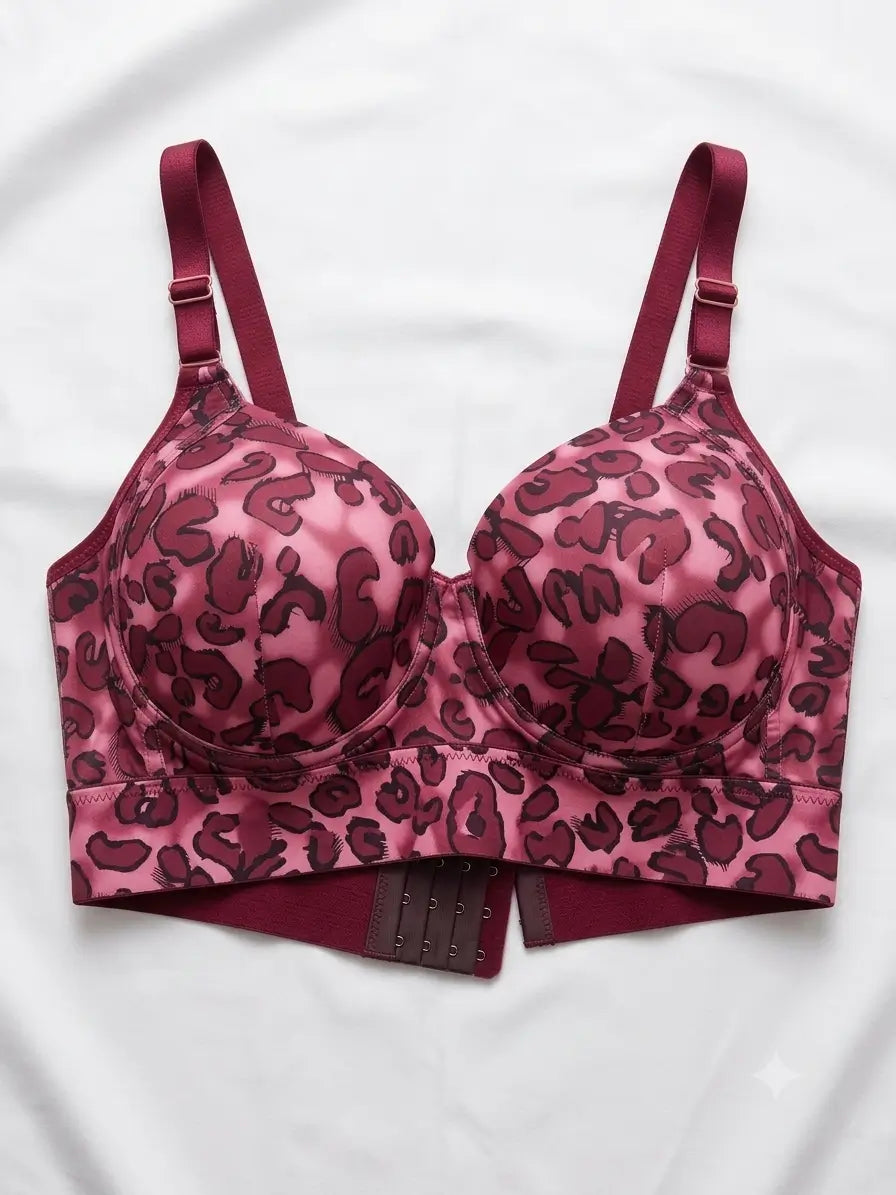 Leopard Print Underwire Bra