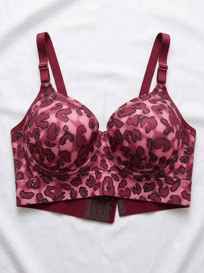 Pink Leopard Print Underwire Bra - Nudra lingerie Pakistan