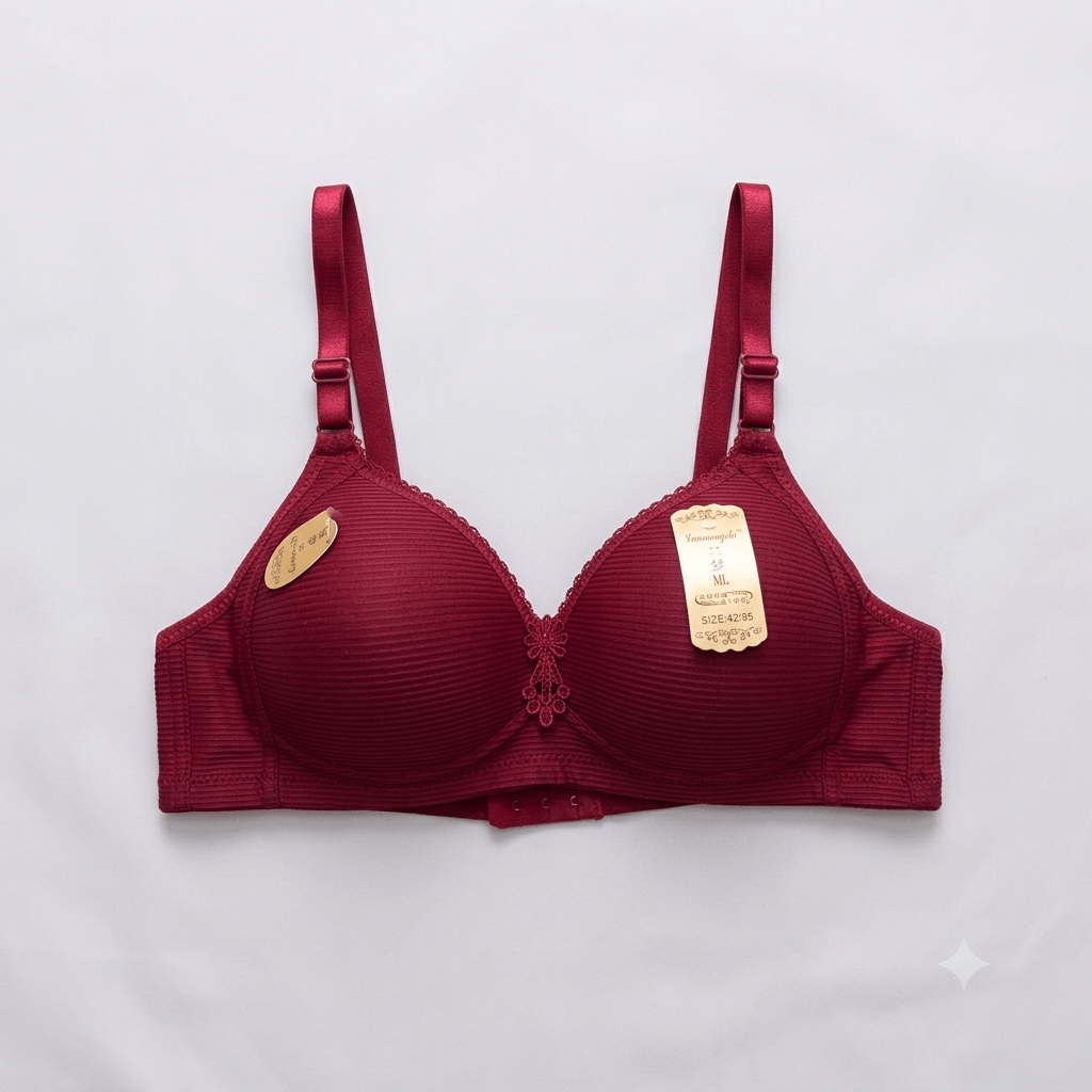 Lanmengshu Elegant Line Padded Bra — Wired