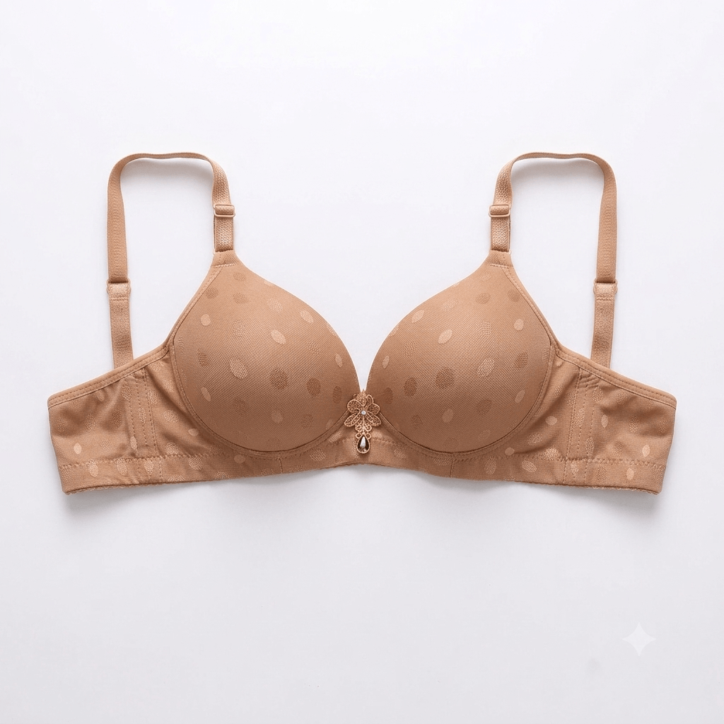 Hanjin Double Padded Polka Dot Bra — Non-Wired