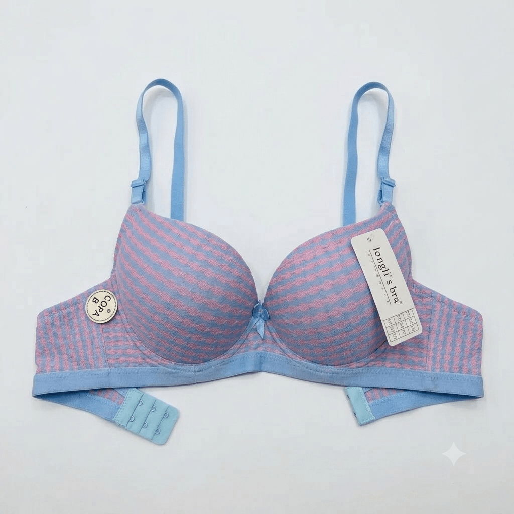 Nudra Ring Push-Up Padded Bra — Houndstooth Print