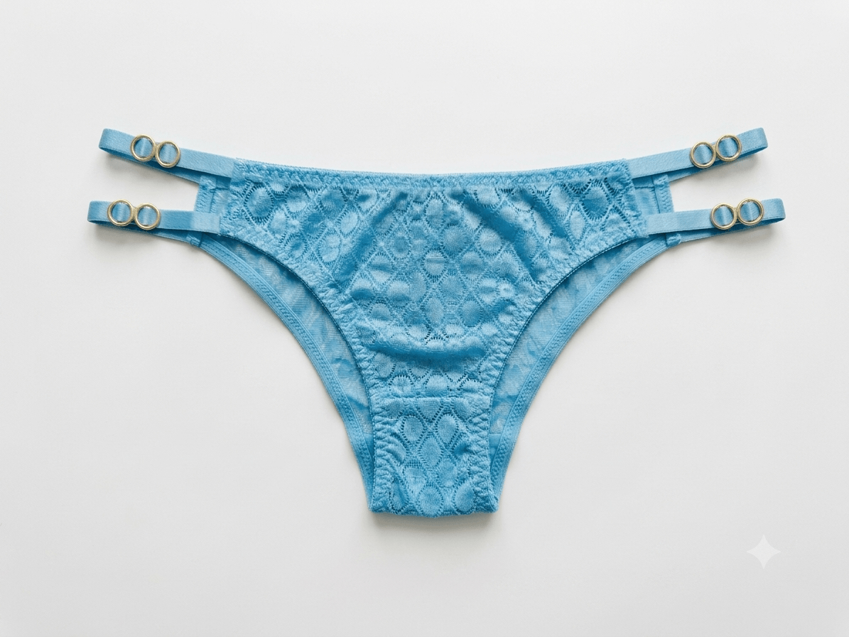 Aosi Rose Floral Lace Panty — Side Detail Briefs