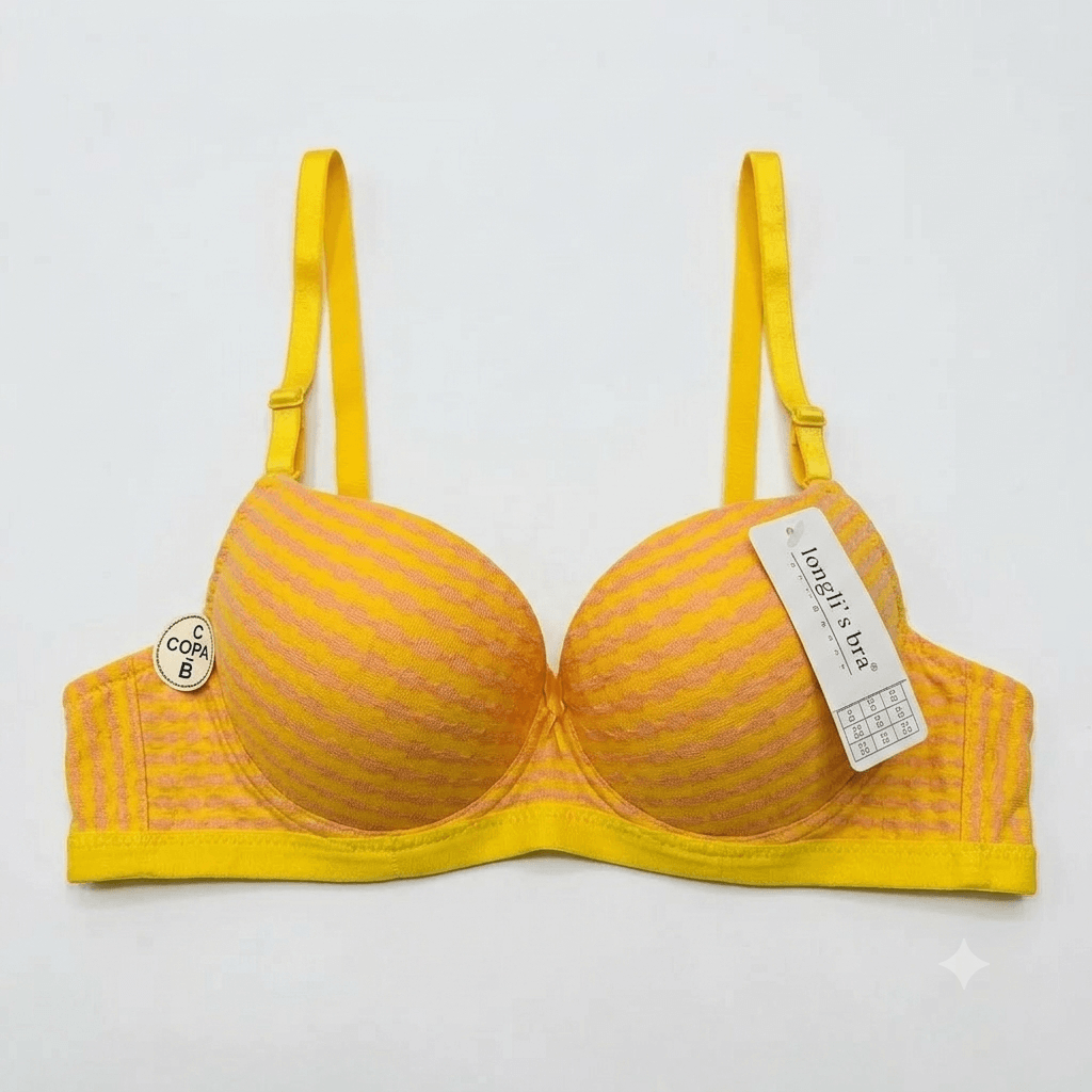Nudra Ring Push-Up Padded Bra — Houndstooth Print