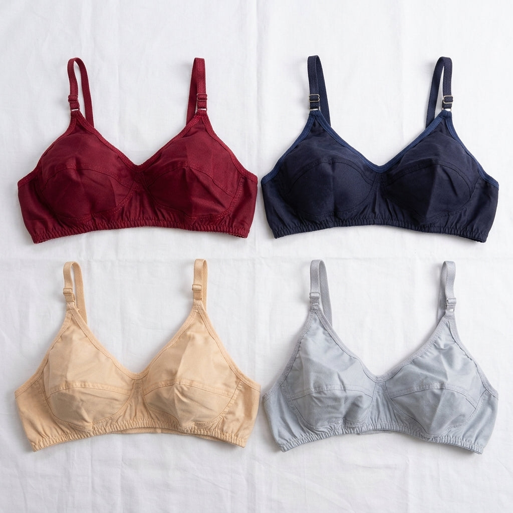 Cotton Comfort Bra, Pack of 2