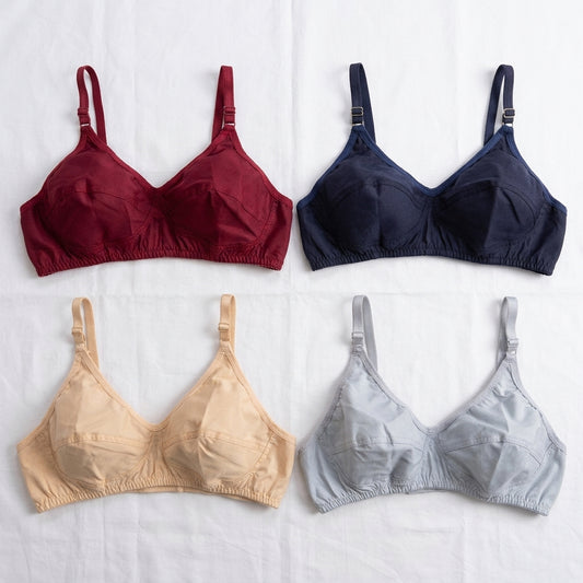 Cotton Comfort Bra, Pack of 2